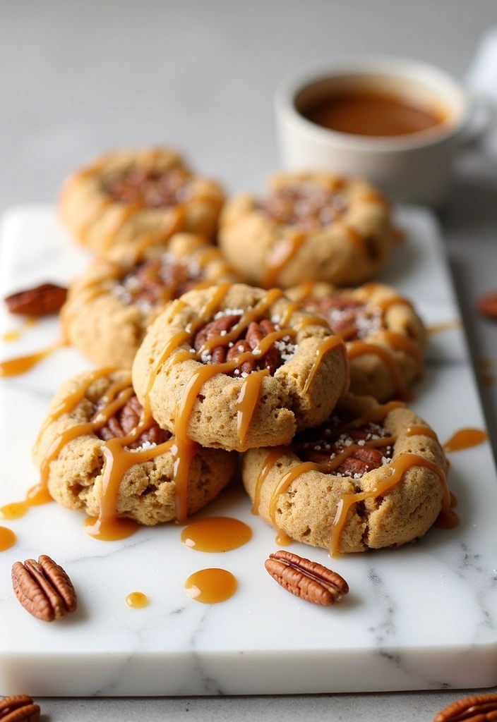 26 Irresistible Pecan Pie Cookies Recipes That Will Blow Your Mind! - 2. Salted Caramel Pecan Pie Cookies