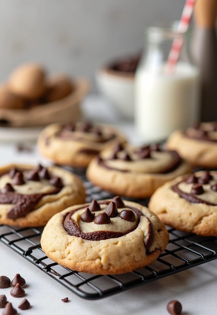 26 Irresistible Zebra Cookies Recipes That Will Make You a Baking Superstar! - Chocolate Chip Zebra Cookies