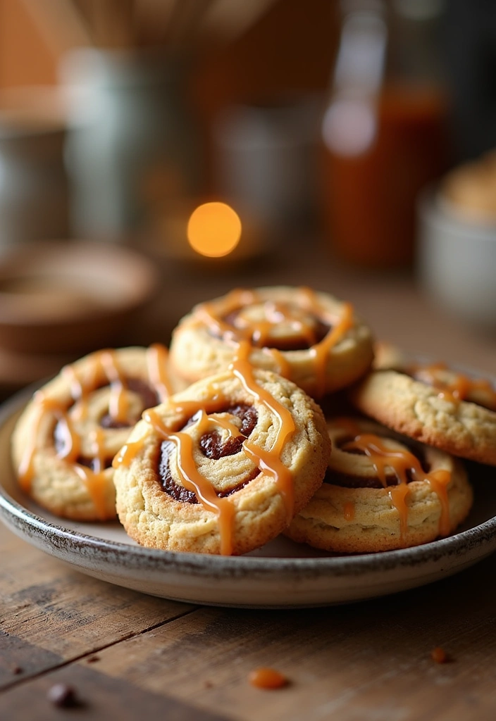 26 Irresistible Zebra Cookies Recipes That Will Make You a Baking Superstar! - Zebra Cookies with Caramel Swirls