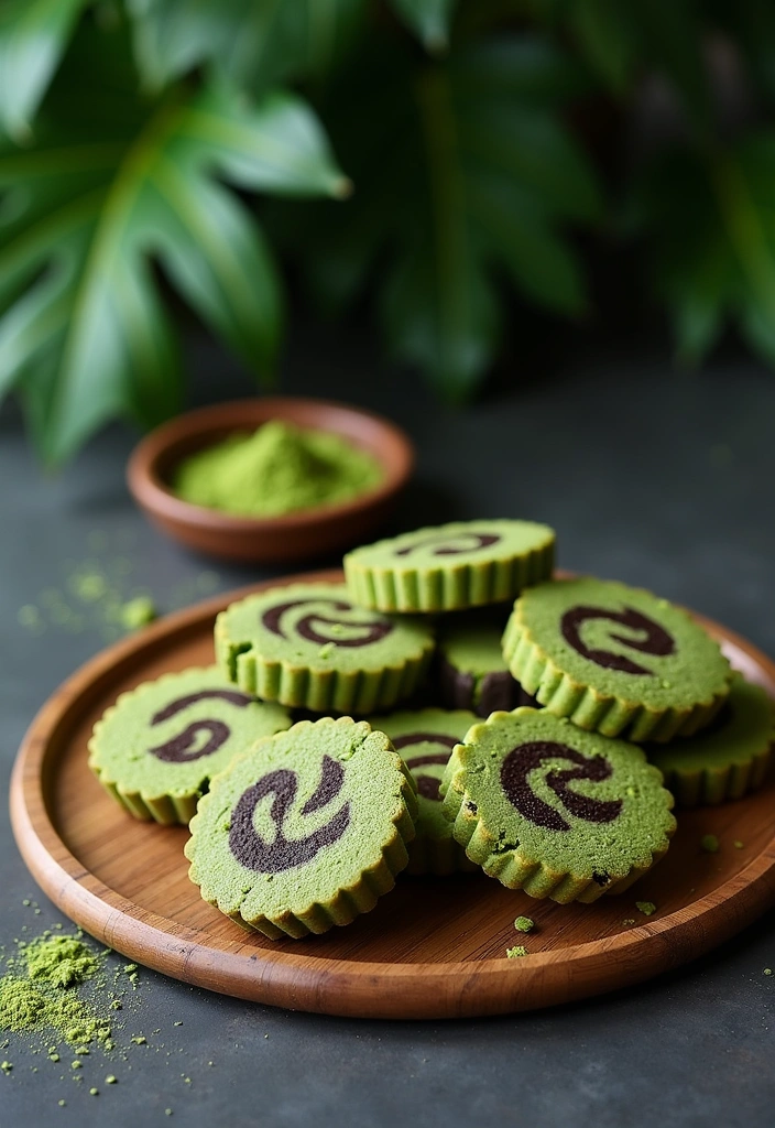 26 Irresistible Zebra Cookies Recipes That Will Make You a Baking Superstar! - Zebra Cookies with Matcha