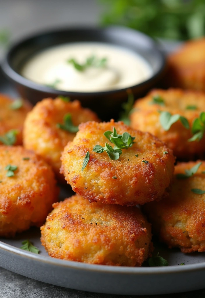 26 Japanese Potato Croquettes Korokke Ideas That'll Make You Drool! - 14. Garlic and Herb Korokke: Aromatic and Flavorful