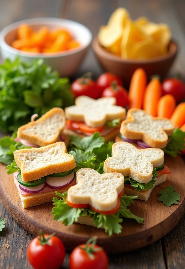 26 Kid Friendly Charcuterie Board Ideas That Will Make Snack Time Epic! - 2. Mini Sandwich Charcuterie