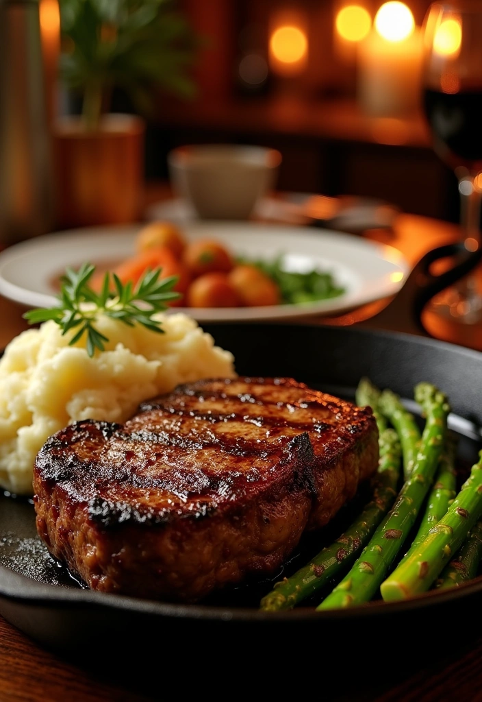 26 Romantic Dinner Ideas for Two That Will Ignite the Spark! - 1. Classic Steak Dinner