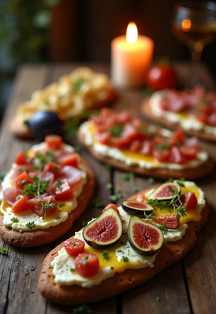 26 Romantic Dinner Ideas for Two That Will Ignite the Spark! - 10. Sweet and Savory Flatbreads