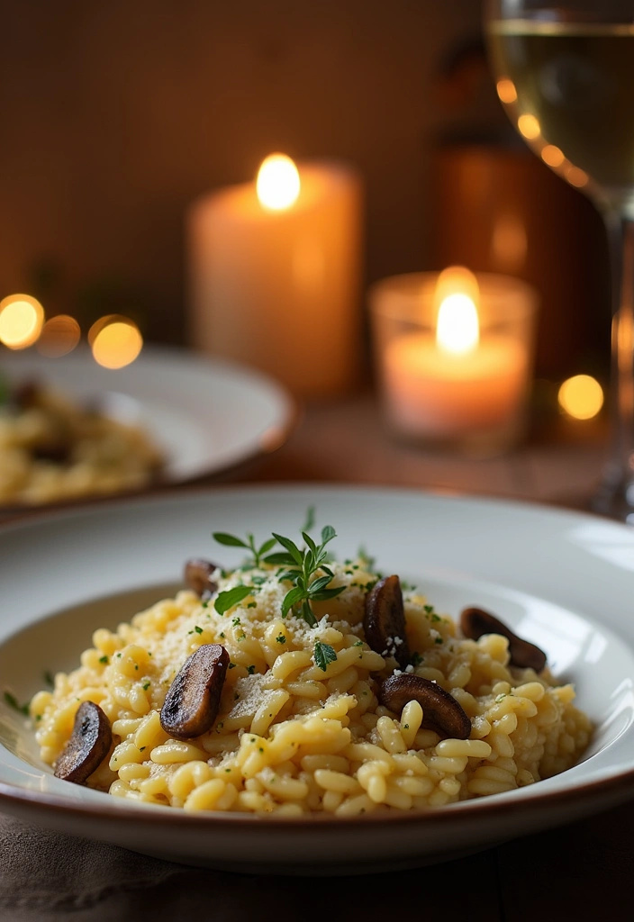 26 Romantic Dinner Ideas for Two That Will Ignite the Spark! - 7. Hearty Risotto Dinner