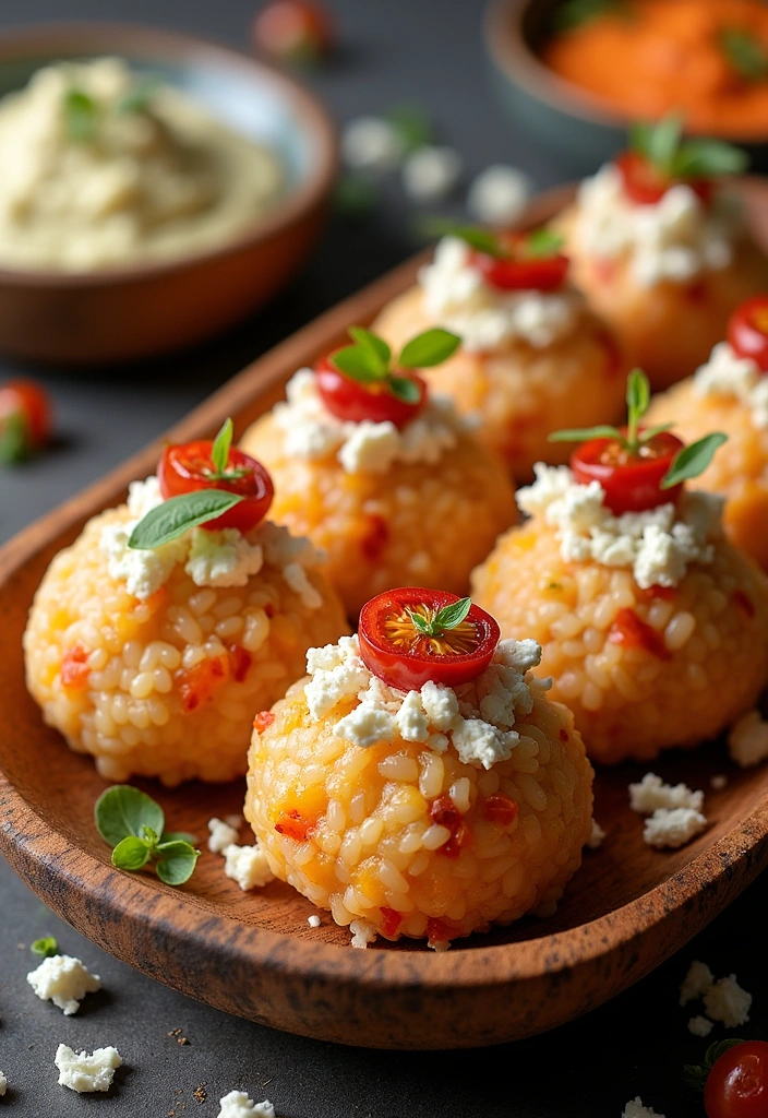 26 Yaki Onigiri Grilled Rice Balls Ideas That Will Make You Drool! - 12. Mediterranean Yaki Onigiri