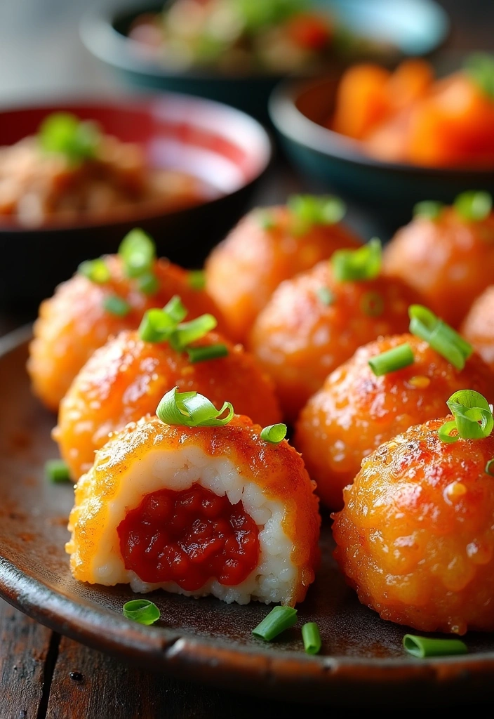 26 Yaki Onigiri Grilled Rice Balls Ideas That Will Make You Drool! - 5. Kimchi Yaki Onigiri