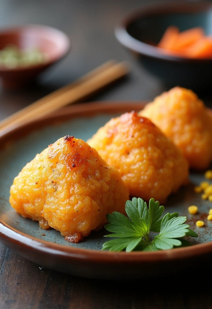 26 Yaki Onigiri Grilled Rice Balls Ideas That Will Make You Drool! - 9. Curry Chicken Yaki Onigiri