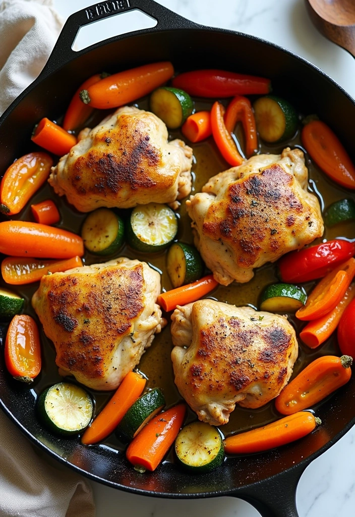 26 Black Pepper Chicken Recipes That'll Spice Up Your Dinner Routine! - 4. One-Pan Black Pepper Chicken and Veggies