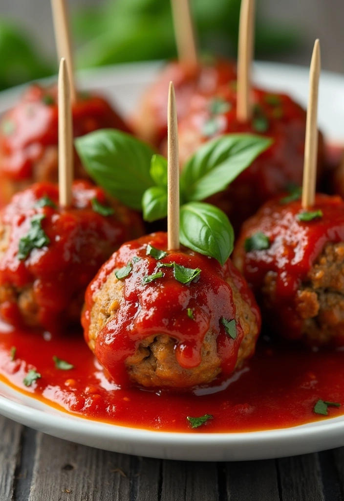 27 Delicious Simple Appetizers Finger Foods for a House Party (Your Guests Will Rave About #15!) - 10. Meatballs