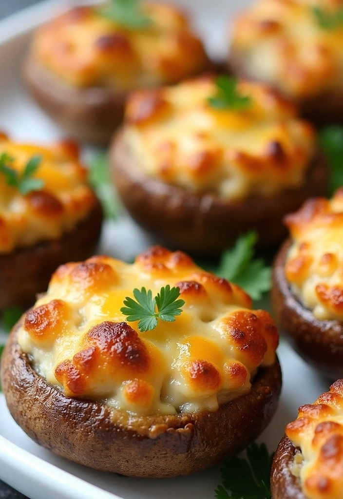 27 Delicious Simple Appetizers Finger Foods for a House Party (Your Guests Will Rave About #15!) - 3. Stuffed Mushrooms