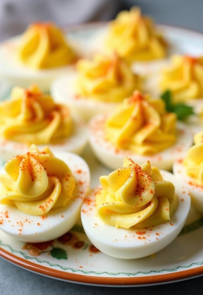 27 Delicious Simple Appetizers Finger Foods for a House Party (Your Guests Will Rave About #15!) - 7. Deviled Eggs