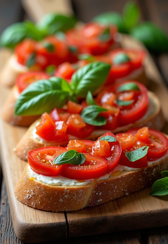 27 Delicious Simple Appetizers Finger Foods for a House Party (Your Guests Will Rave About #15!) - 8. Bruschetta