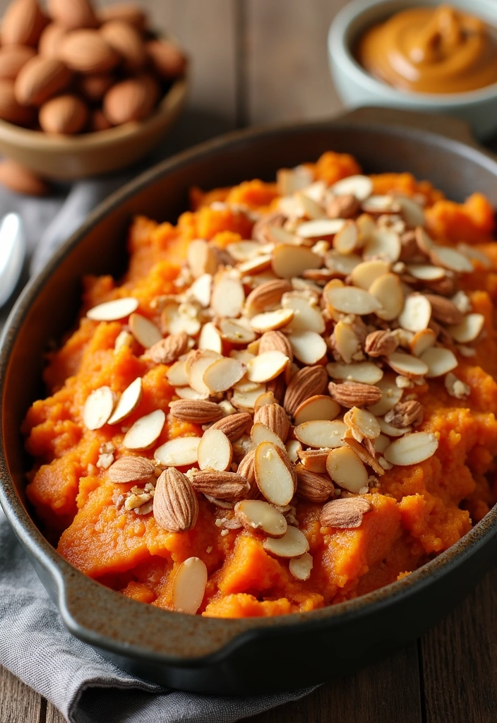 27 Easy Sweet Potato Casserole Recipes That Will Wow Your Guests! - 13. Sweet Potato Casserole with Almonds