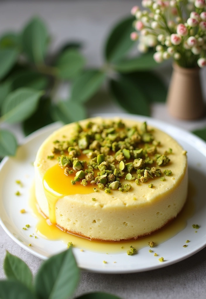 27 Fluffy Chinese Egg Cake Recipes That Will Make You Drool (Try #10 Tonight!) - 8. Pistachio Fluffy Egg Cake