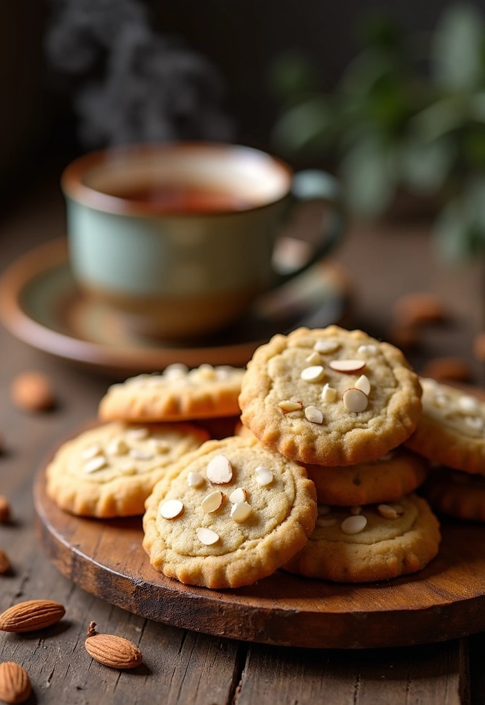 27 Irresistible Three Ingredient Mini Butter Cookies That Will Melt in Your Mouth! - 4. Almond Mini Butter Cookies