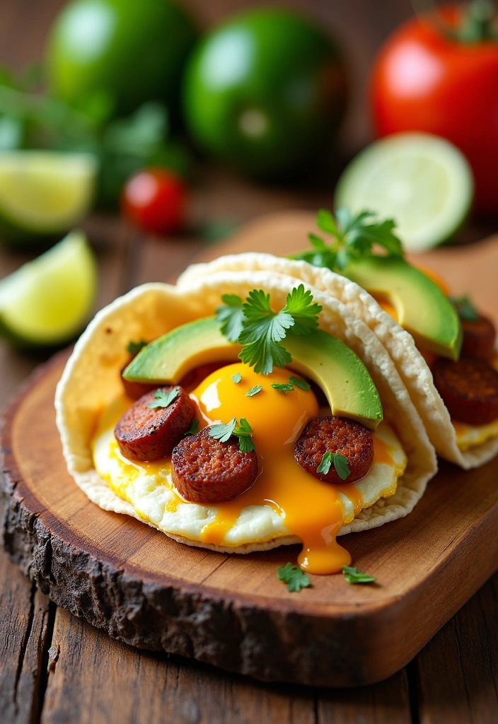 27 Mind-Blowing Ways to Eat Tacos for Breakfast (You Won't Believe #15!) - 3. Chorizo and Egg Breakfast Taco