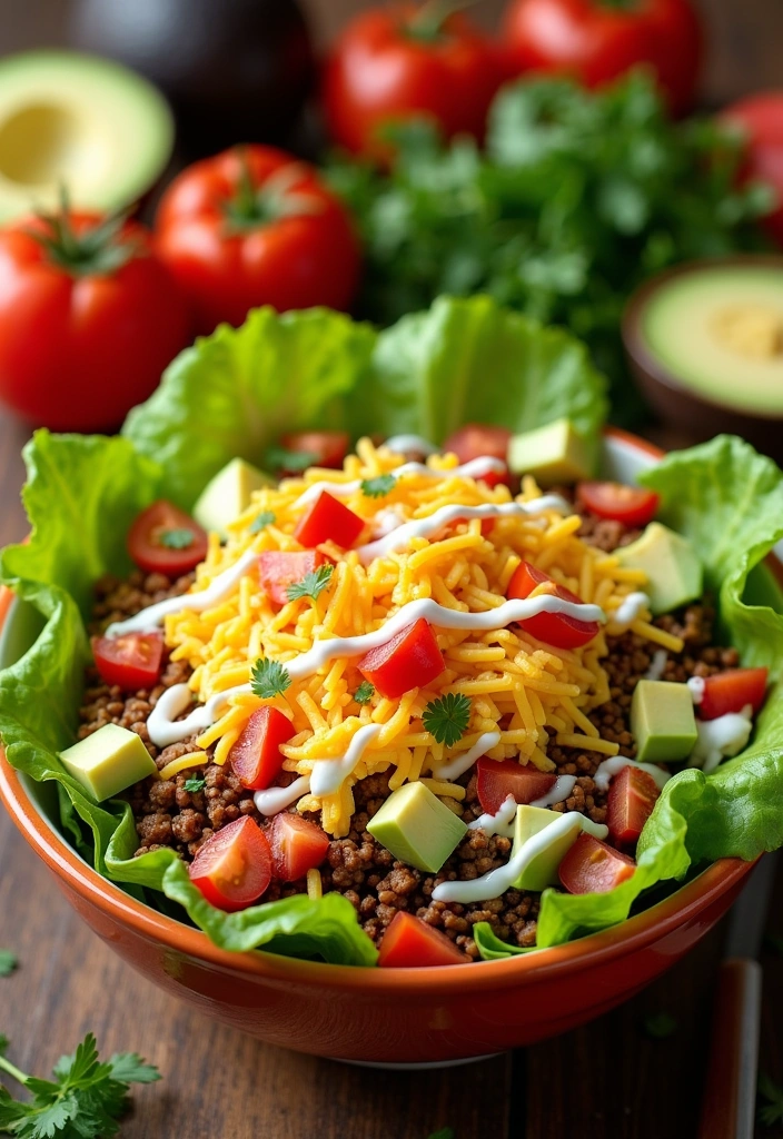 27 Mind-Blowing Ways to Eat Tacos for Breakfast (You Won't Believe #15!) - 7. Breakfast Taco Salad