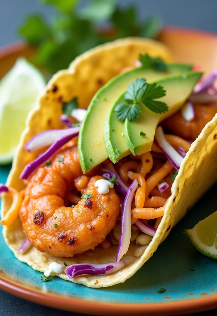 27 Mind-Blowing Ways to Eat Tacos for Breakfast (You Won't Believe #15!) - 9. Spicy Shrimp Breakfast Taco