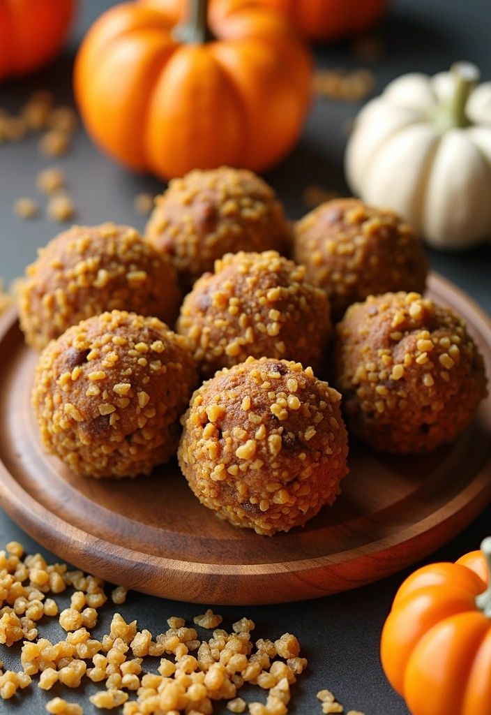 27 Pumpkin Protein Balls Ideas You Need to Try (Your Taste Buds Will Thank You!) - 18. Pumpkin Protein Balls with Quinoa