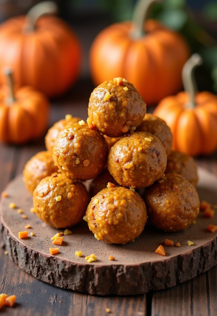 27 Pumpkin Protein Balls Ideas You Need to Try (Your Taste Buds Will Thank You!) - 21. Pumpkin Protein Balls with Sweet Potato