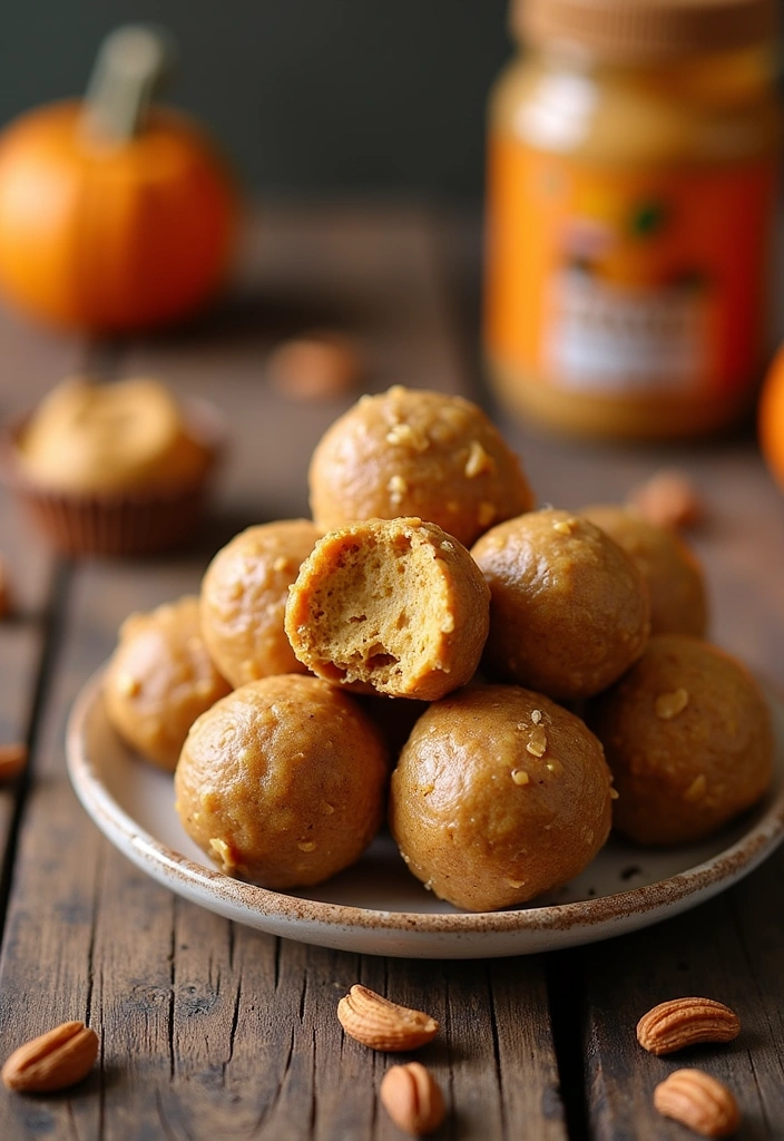 27 Pumpkin Protein Balls Ideas You Need to Try (Your Taste Buds Will Thank You!) - 7. Pumpkin Protein Balls with Peanut Butter