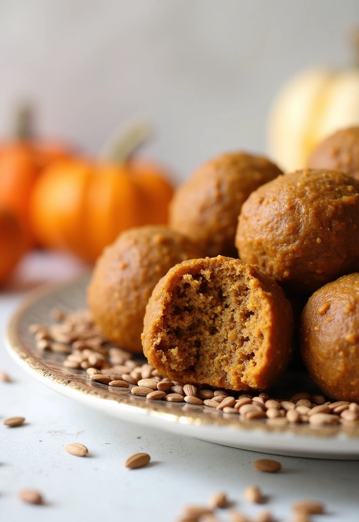 27 Pumpkin Protein Balls Ideas You Need to Try (Your Taste Buds Will Thank You!) - 8. Pumpkin Protein Balls with Flaxseeds