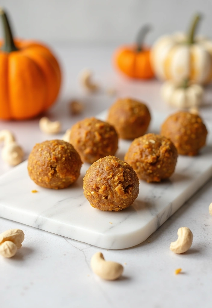 27 Pumpkin Protein Balls Ideas You Need to Try (Your Taste Buds Will Thank You!) - 9. Pumpkin Protein Balls with Cashew Butter