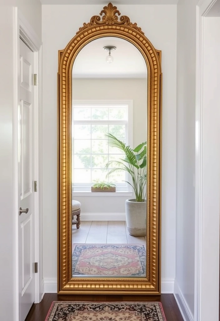 21 Small Foyer Ideas That Will Make Your Apartment Entryway Shine! - 7. Statement Mirrors