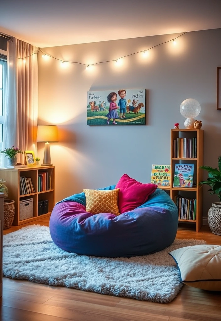 22 Creative Kids Play Corner Ideas for Your Living Room That'll Make You Say 'Wow!' - 1. Cozy Reading Nook