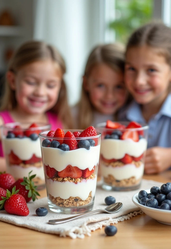 25 Easy Cooking Recipes That Kids Can Make (Fun for the Whole Family!) - 10. Yummy Yogurt Parfaits