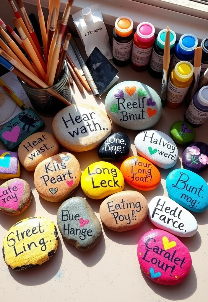 24 Easy Fathers Day Crafts for Kids That'll Make Him Smile! - 6. Painted Rock Paperweights