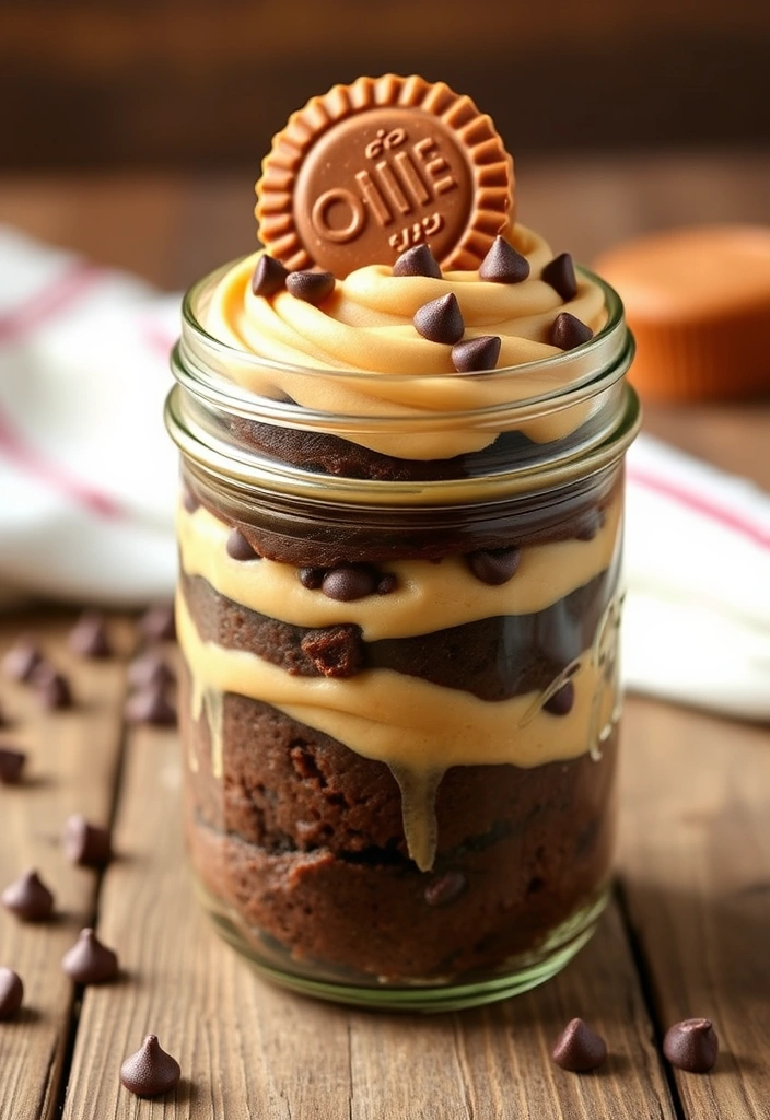 20 Easy Mason Jar Cupcake Ideas That'll Impress Your Guests (You Won't Believe #7!) - 5. Peanut Butter Cup Temptation