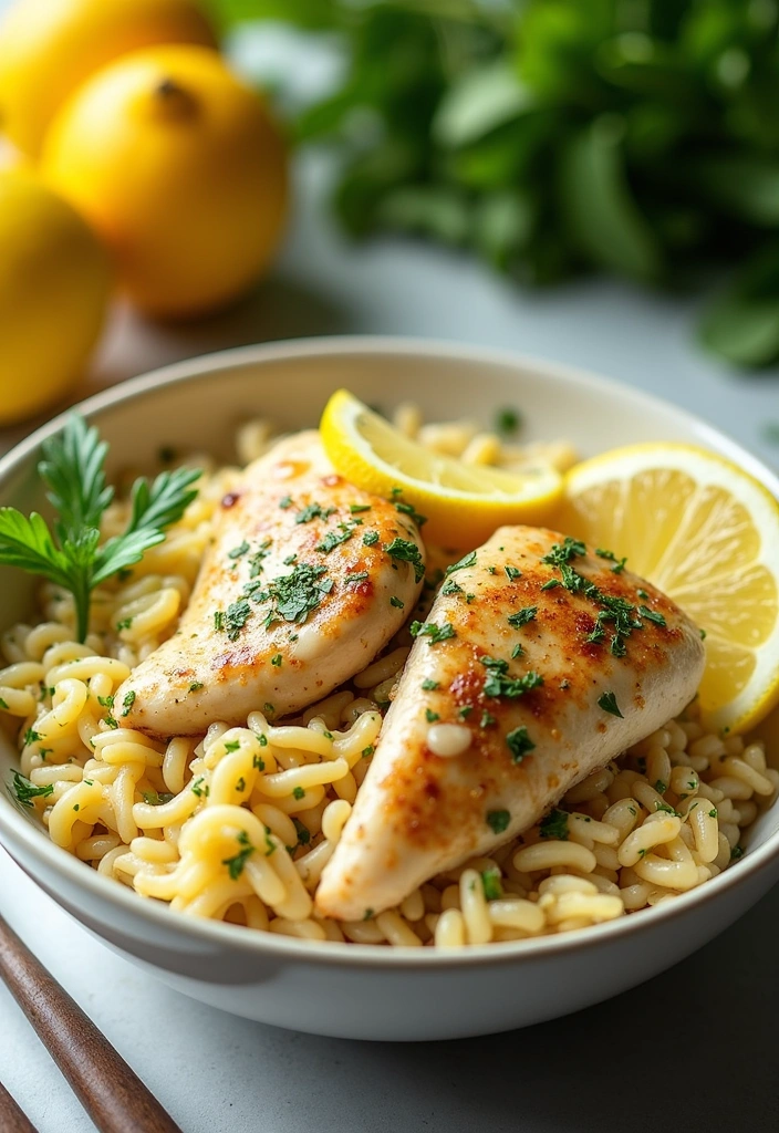 24 One Pot Chicken Orzo Recipes That Will Make You Fall in Love with Dinner! - 3. Lemon Herb Chicken Orzo