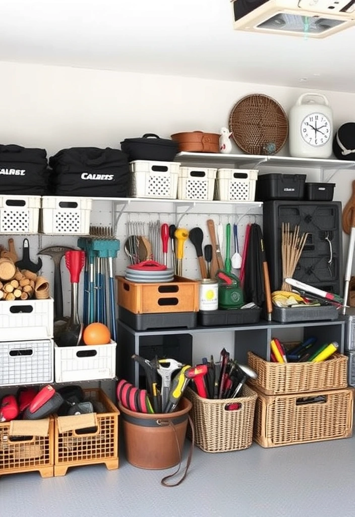 27 Budget Garage Man Cave Ideas That Will Transform Your Space on a Dime! - 19. Creative Storage Solutions