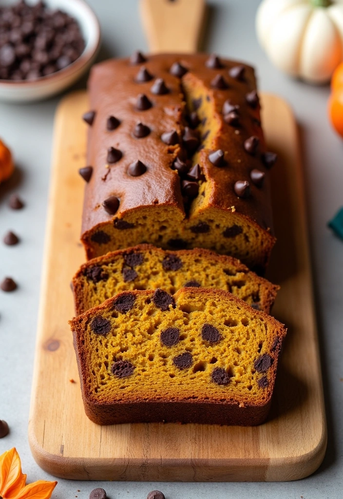 21 Irresistibly Delicious Pumpkin Bread Recipes You'll Crave All Fall! - 2. Chocolate Chip Pumpkin Bread