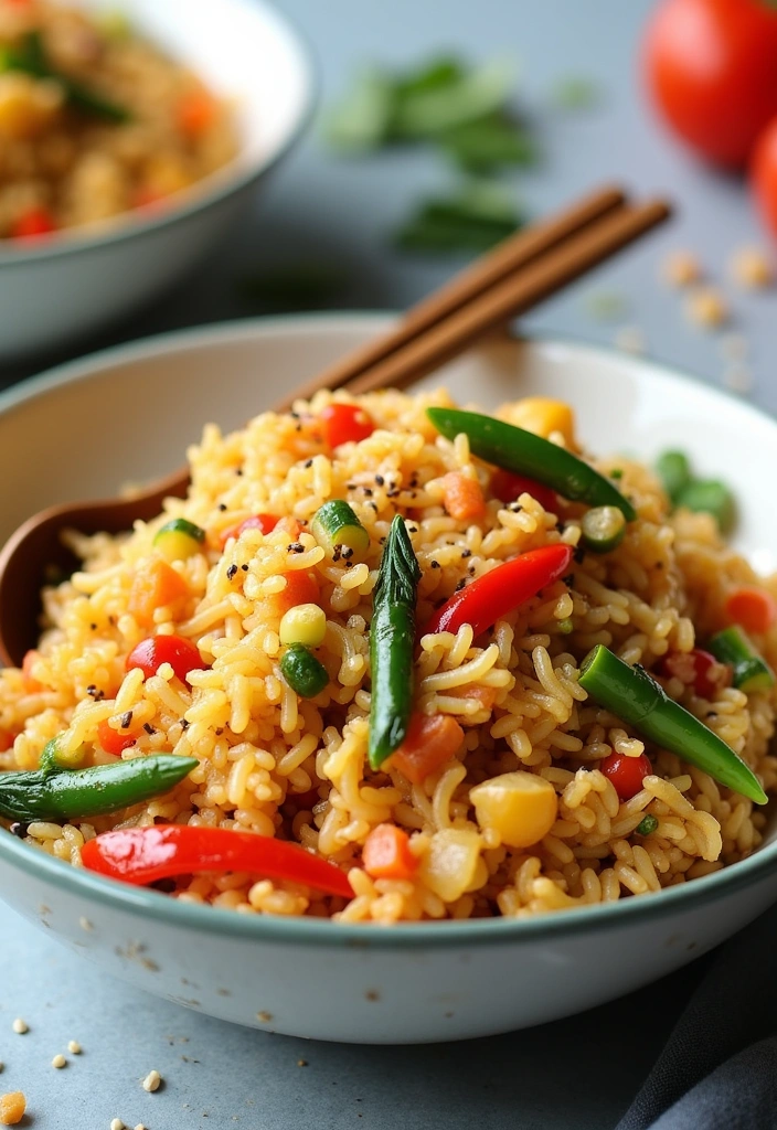 20 Quick and Easy Weeknight Recipes That'll Make Family Dinners a Breeze! - 14. Quick Veggie Fried Rice