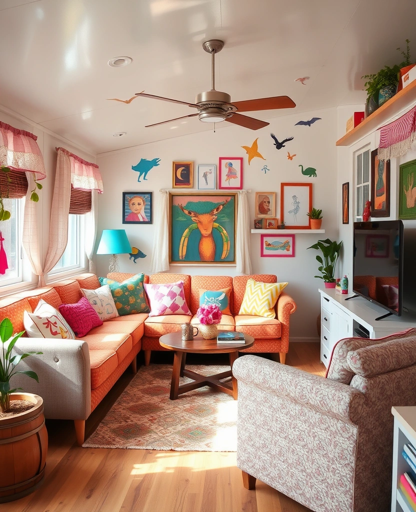 27 Mobile Home Living Room Transformation Ideas That’ll Blow Your Mind! - 27. Whimsical Touches