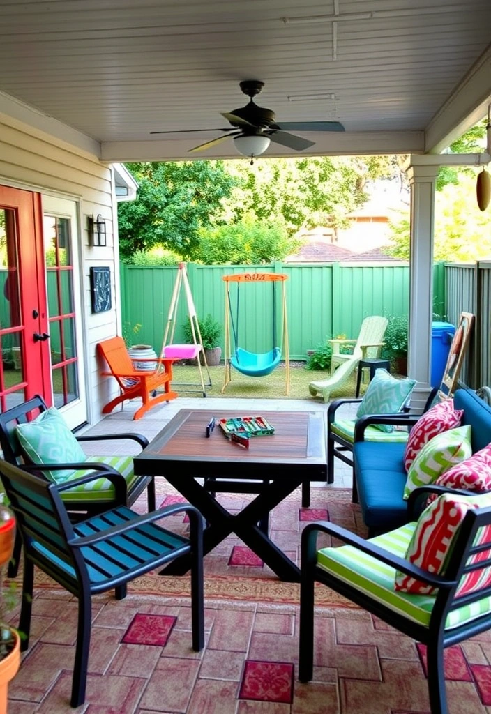 22 Covered Outdoor Patio Ideas That Will Make You Want to Live Outside! - 10. Family-Friendly Fun Zone