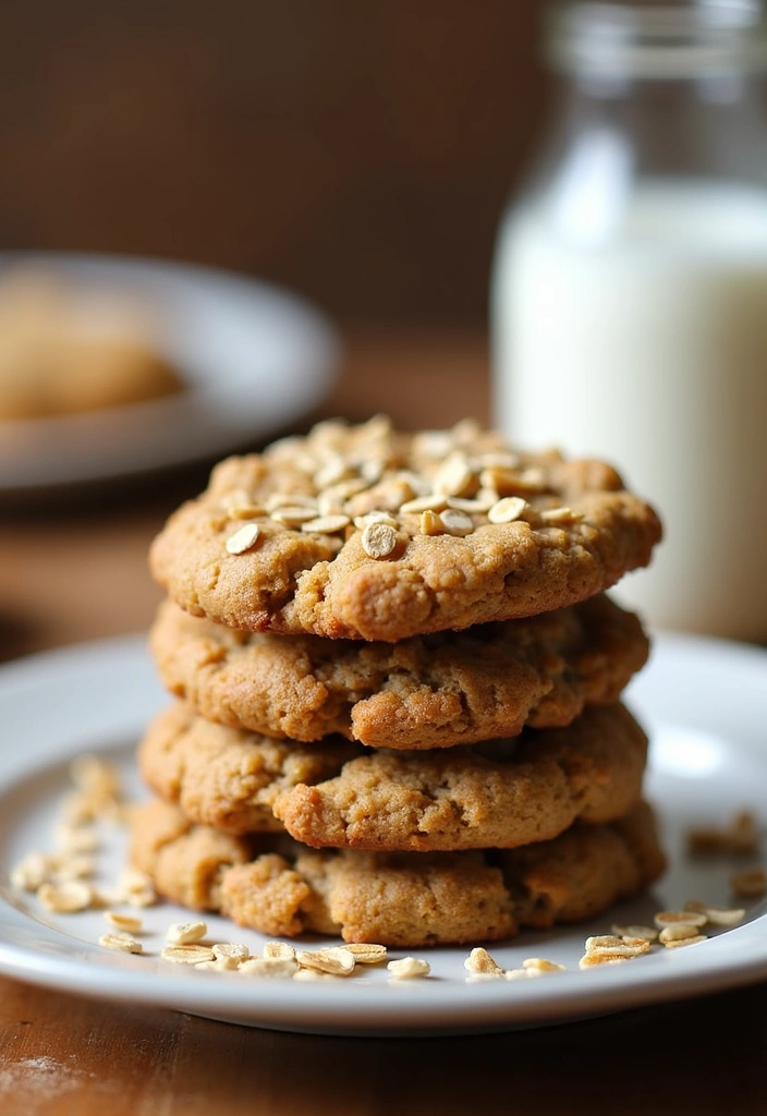 27 Soft Peanut Butter Cookies Recipes That'll Make You Drool! - 2. Soft Peanut Butter Oatmeal Cookies