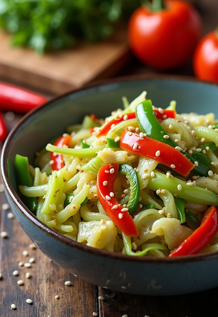 20 Super Easy Dinners with 5 Ingredients or Less (You Won't Believe #12!) - 18. Cabbage Stir-Fry