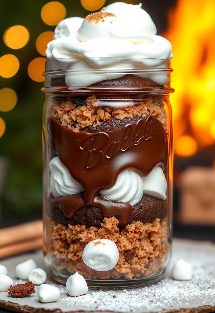 20 Easy Mason Jar Cupcake Ideas That'll Impress Your Guests (You Won't Believe #7!) - 8. S'mores Sensation