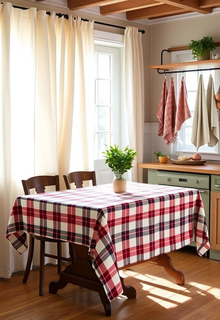 25 Farmhouse Kitchen Ideas to Add Rustic Charm in Modern Spaces - 10. Textured Fabrics