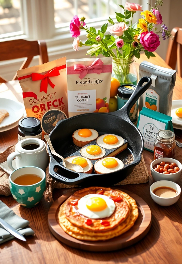 29 Cast Iron Skillet Gift Basket Ideas That'll Impress Every Cook! - 6. The Brunch Lovers' Basket