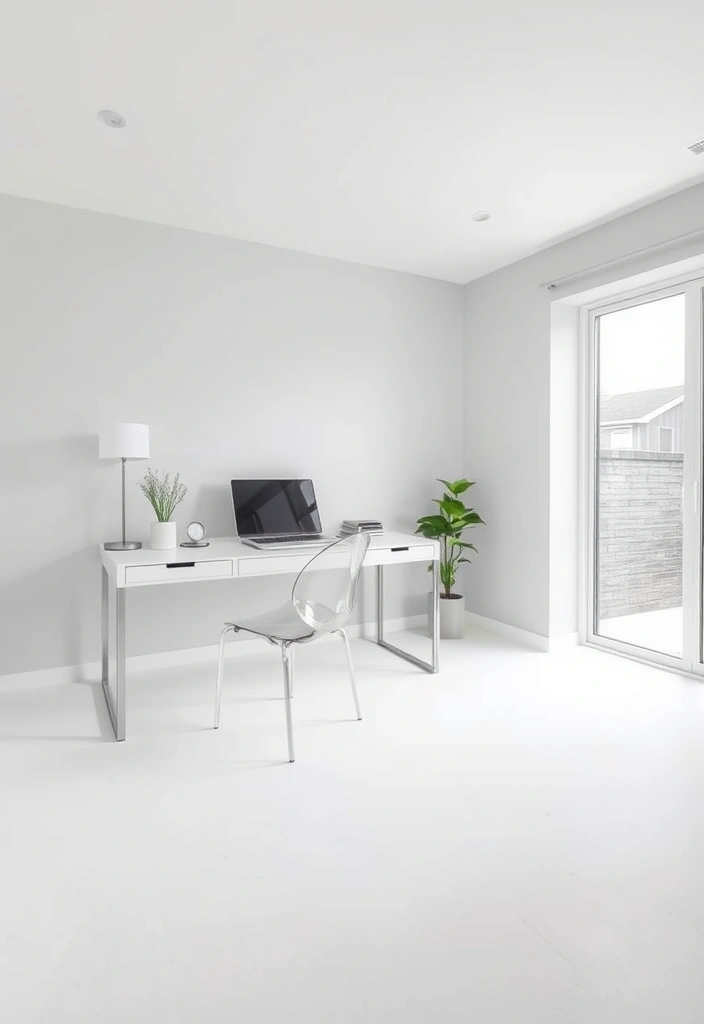 28 Stunning Home Office Ideas That'll Make You Want to Work from Home Forever! - 2. Minimalist Masterpiece