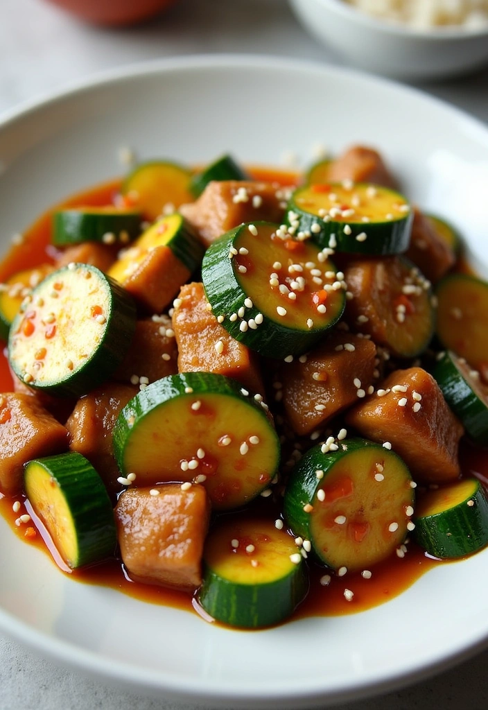 21 Irresistibly Delicious Sweet and Sour Pork Recipes You Must Try Today! - 18. Sweet and Sour Pork with Zucchini