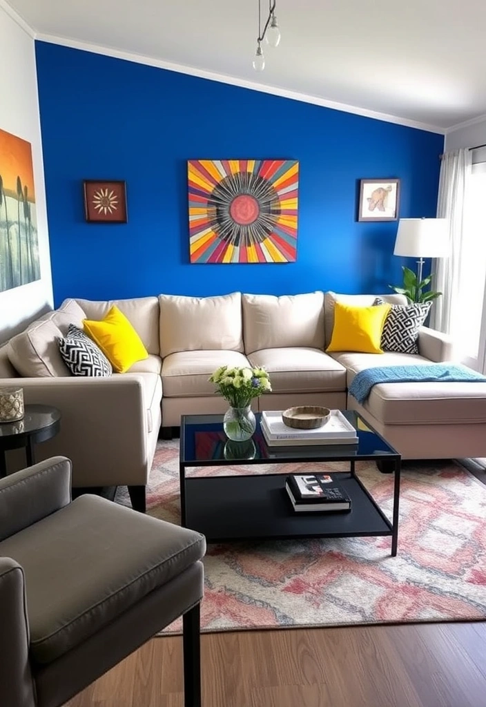 27 Mobile Home Living Room Transformation Ideas That’ll Blow Your Mind! - 1. Brighten Up with Bold Colors