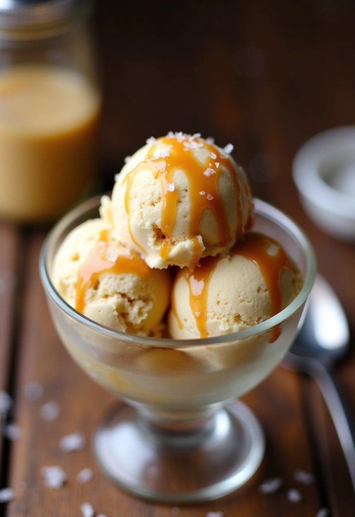 20 Ninja Creami Classic Vanilla Ice Cream Recipes You Need to Try Right Now! - 9. Vanilla Caramel Swirl