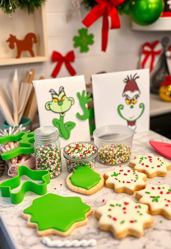 23 DIY Grinch Decorations That'll Make Your Holiday Season Merry and Bright! - 15. Grinch-Themed Baking Supplies