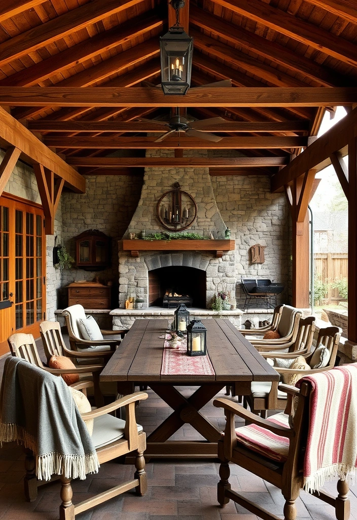 22 Covered Outdoor Patio Ideas That Will Make You Want to Live Outside! - 3. Rustic Retreat